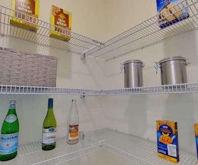 image of corner pantry before reparation 